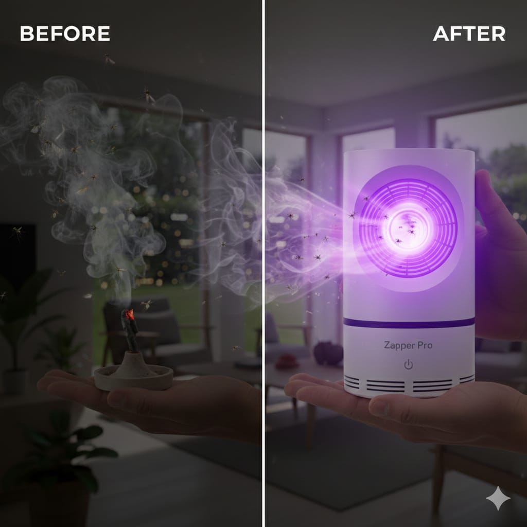 AuraShield™ 360° UV Mosquito Killer Lamp (Chemical-Free & Silent)