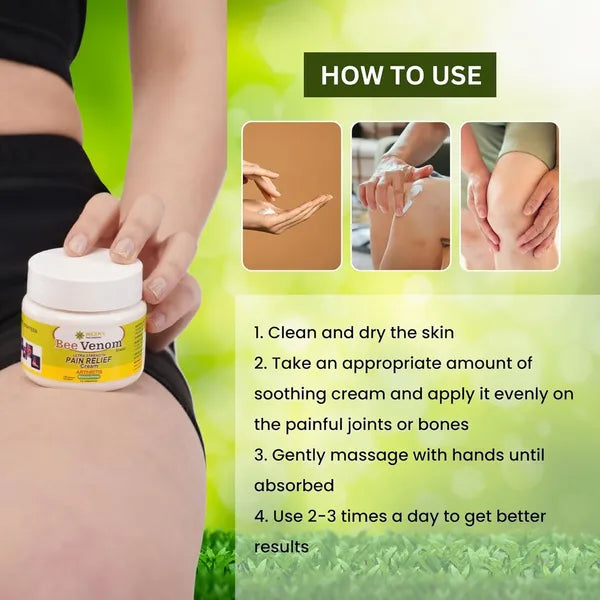 Advanced Bee Venom Joint & Bone Therapy Cream - 100g (Pack of 2)🔥