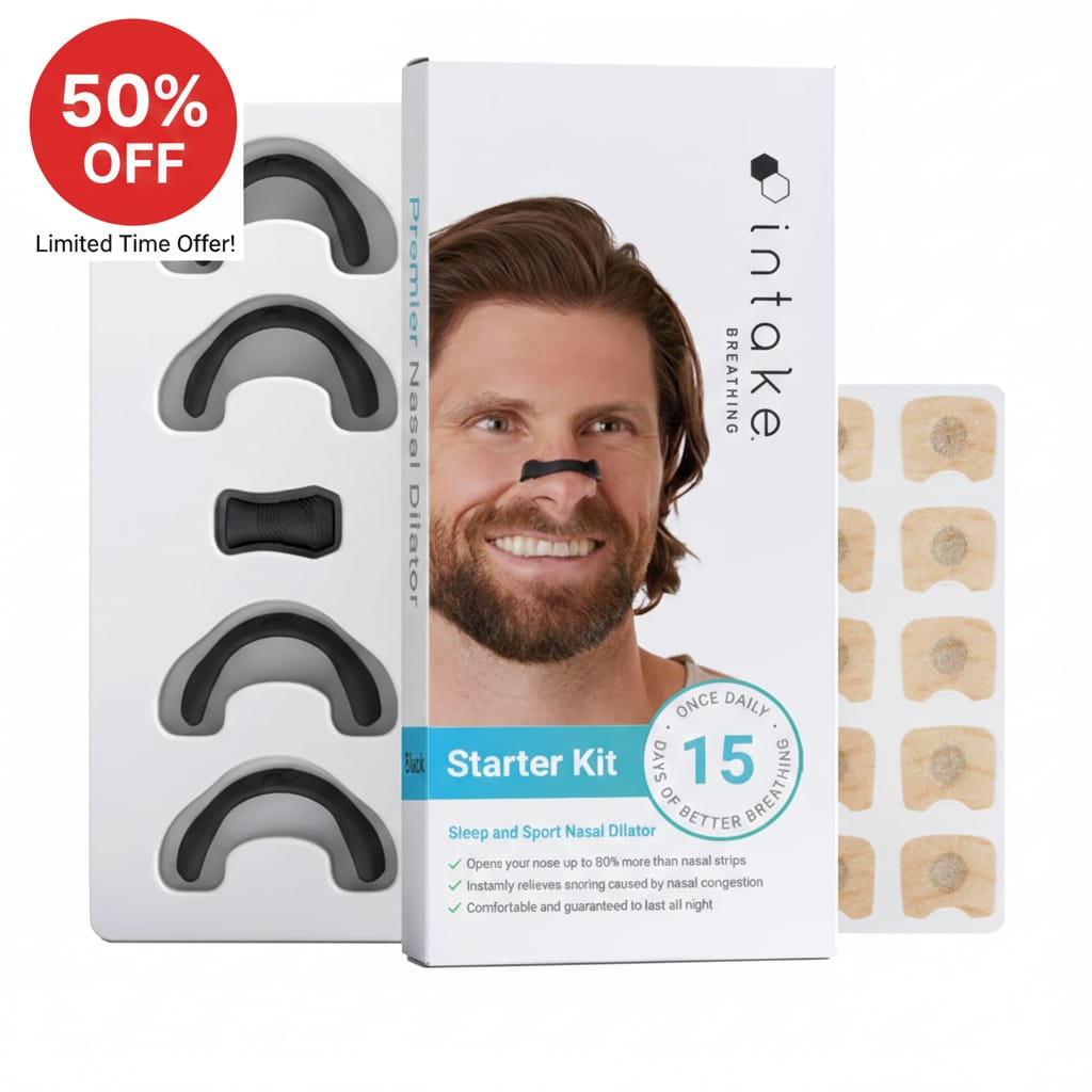 "Intake Breathing™ Premier Nasal Dilator Starter Kit"