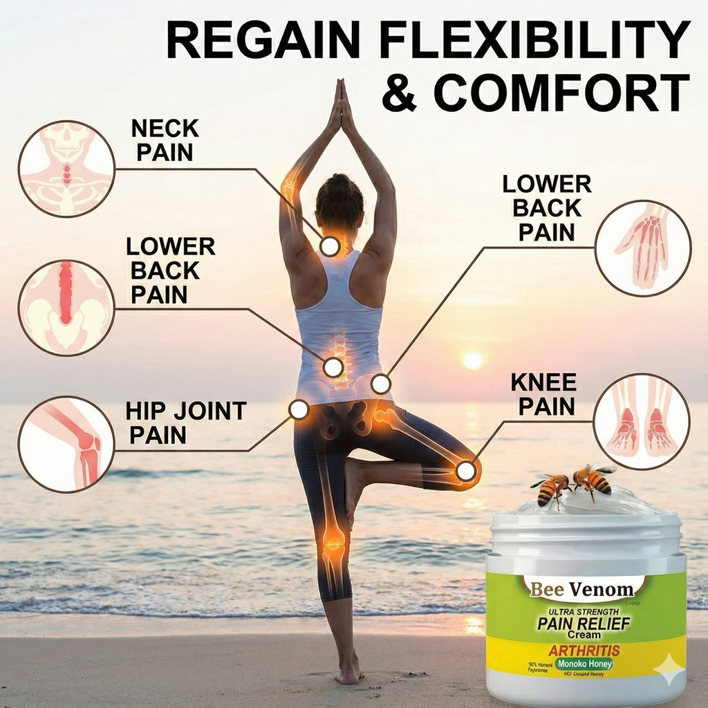 Advanced Bee Venom Joint & Bone Therapy Cream - 100g (Pack of 2)🔥