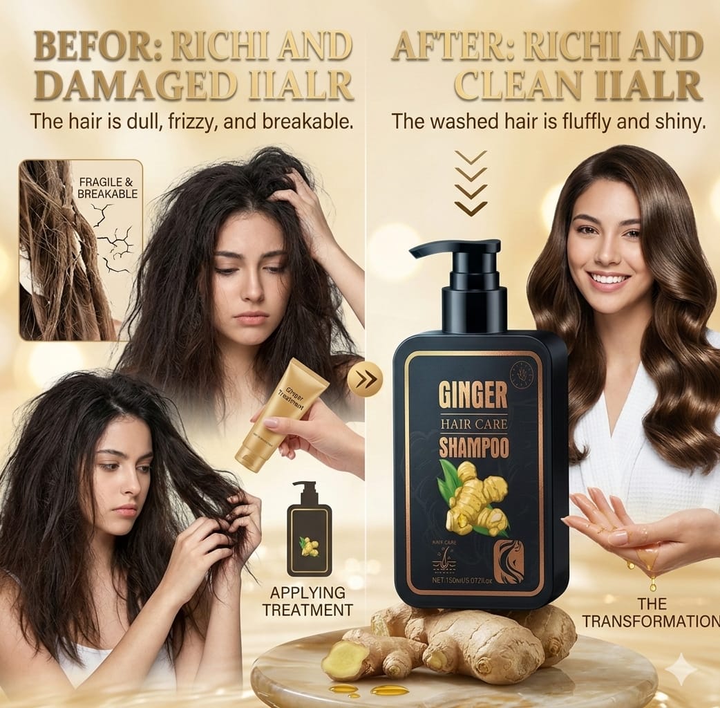 Premium Ginger Extract Shampoo - Deep Nourishment & Hair Repair BUY 1 GET 1 FREE