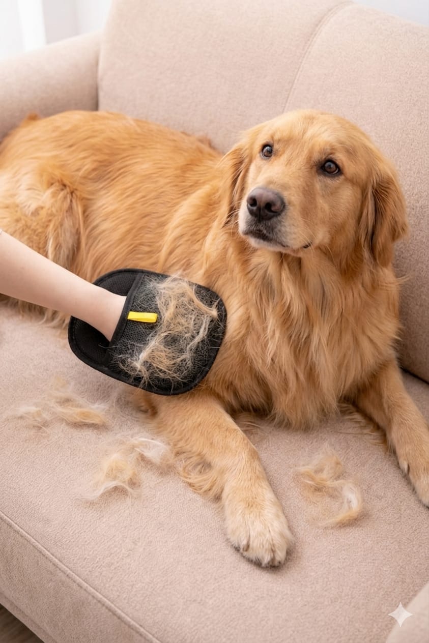 ProSweep™ Premium Reusable Pet Hair & Lint Remover Mitt For Clothes, Sofas & Furniture - Gentle Soft Mesh (Pack of 2)