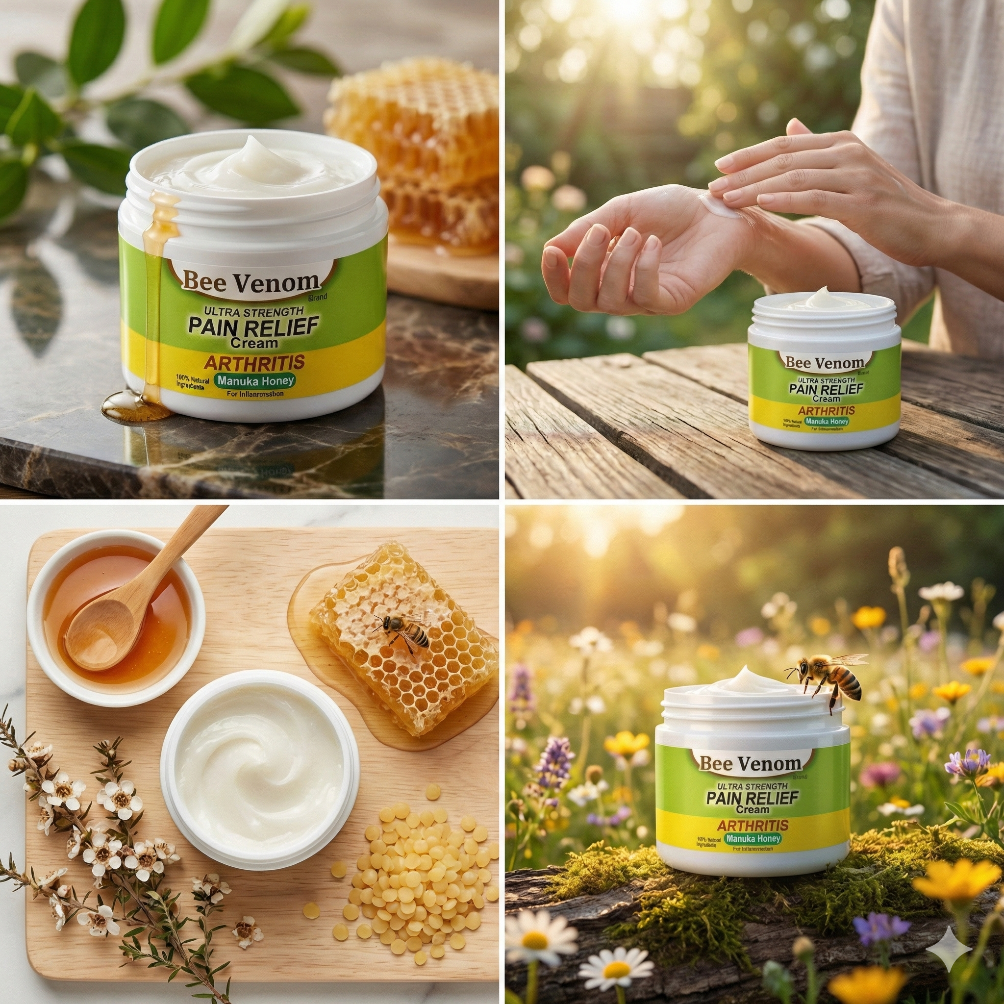 Advanced Bee Venom Joint & Bone Therapy Cream - 100g (Pack of 2)🔥