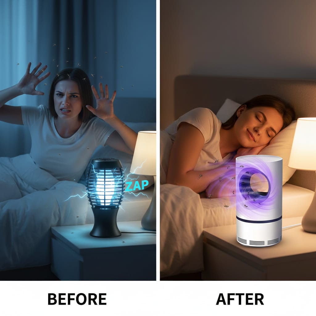 AuraShield™ 360° UV Mosquito Killer Lamp (Chemical-Free & Silent)