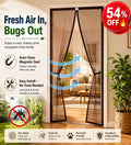 Lobby Arbus™ Premium Heavy-Duty Magnetic Mosquito Net Door | Keeps Bugs Out & Lets Fresh Air In 🌬️