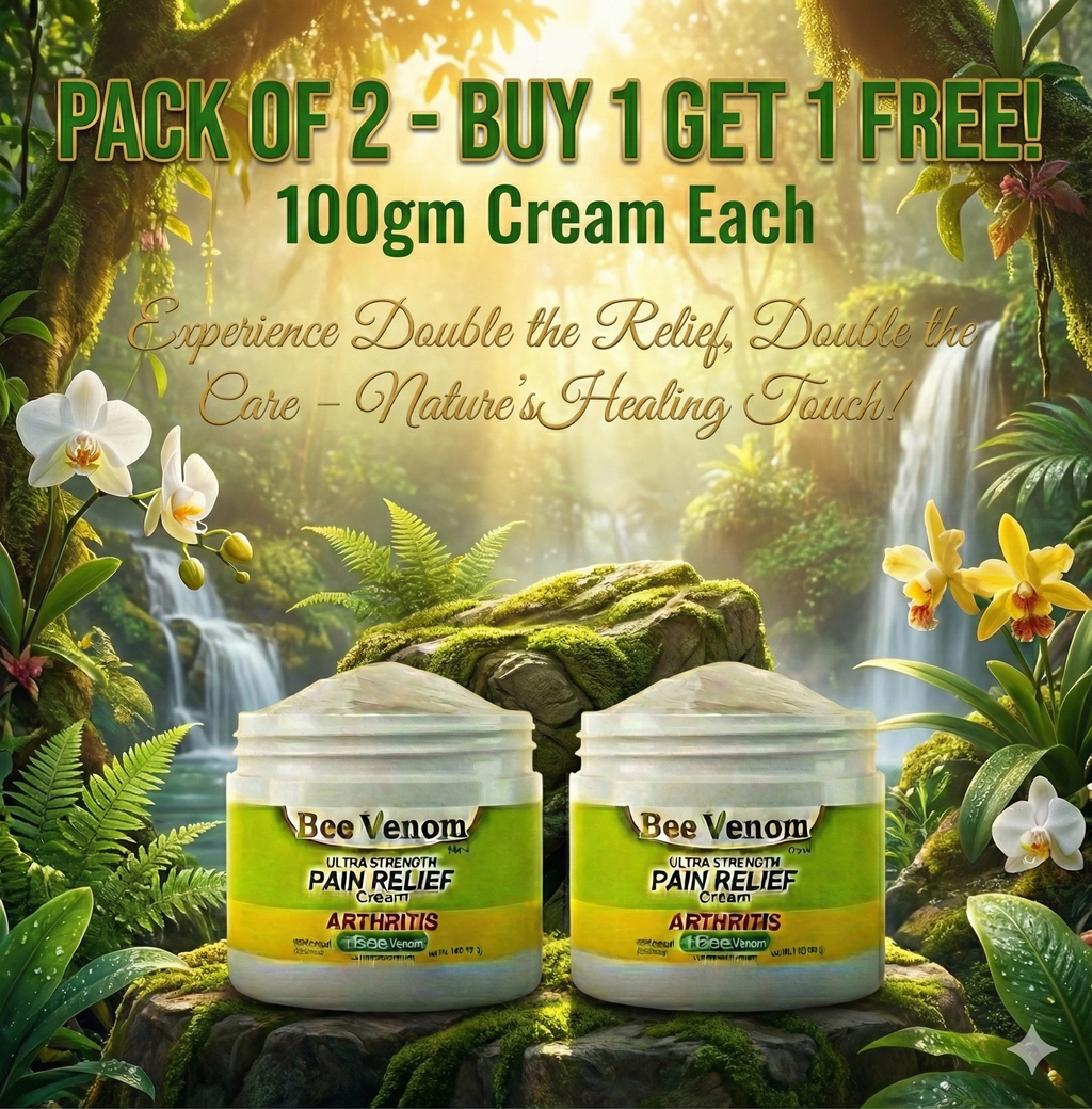 Advanced Bee Venom Joint & Bone Therapy Cream - 100g (Pack of 2)🔥