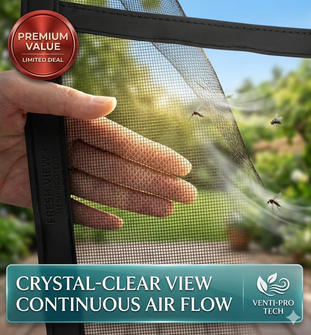 Lobby Arbus™ Premium Magnetic Mosquito Net – Pack of 2 (Double Door Combo)