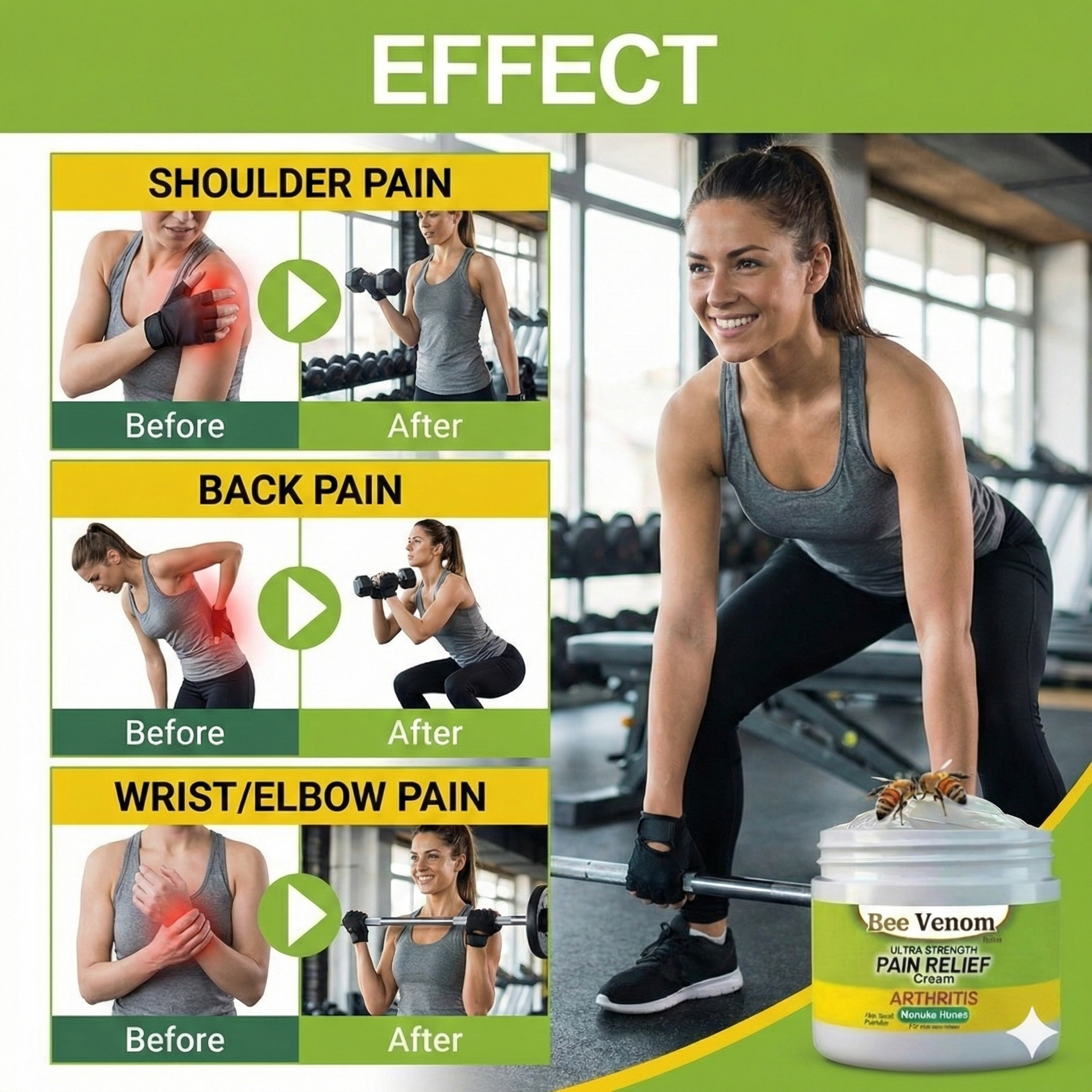 Advanced Bee Venom Joint & Bone Therapy Cream - 100g (Pack of 2)🔥