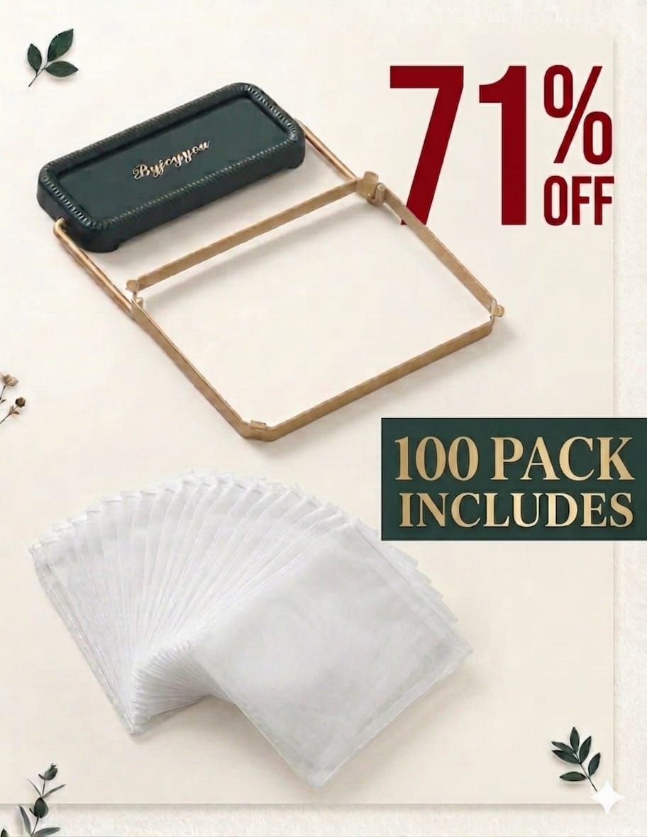 Premium Kitchen Sink Filter Rack with Sink Filter Mesh Bags (100 Pcs)