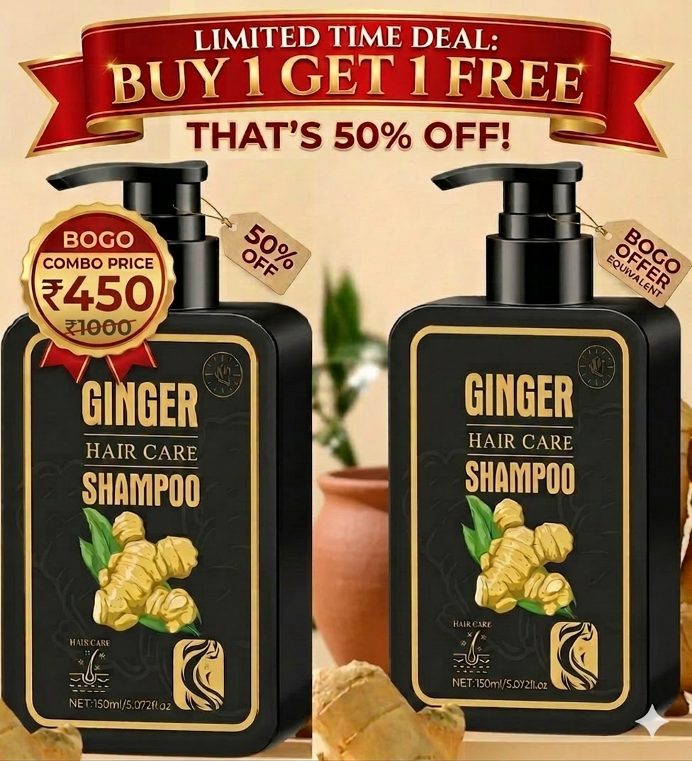 Premium Ginger Extract Shampoo - Deep Nourishment & Hair Repair BUY 1 GET 1 FREE