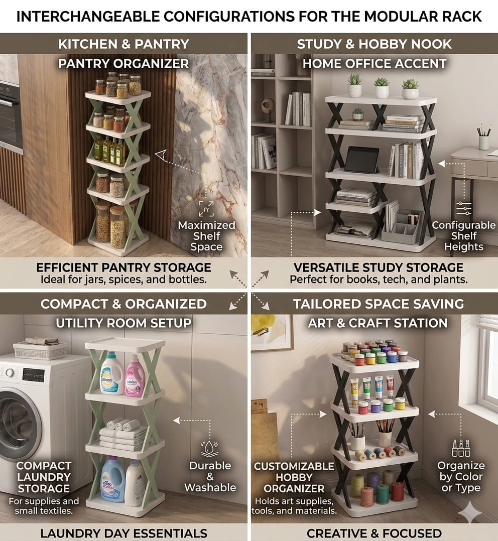 LuxeFold™ Premium 6-Tier Shoe Organizer | Space-Saving Minimalist Design | Instant Setup